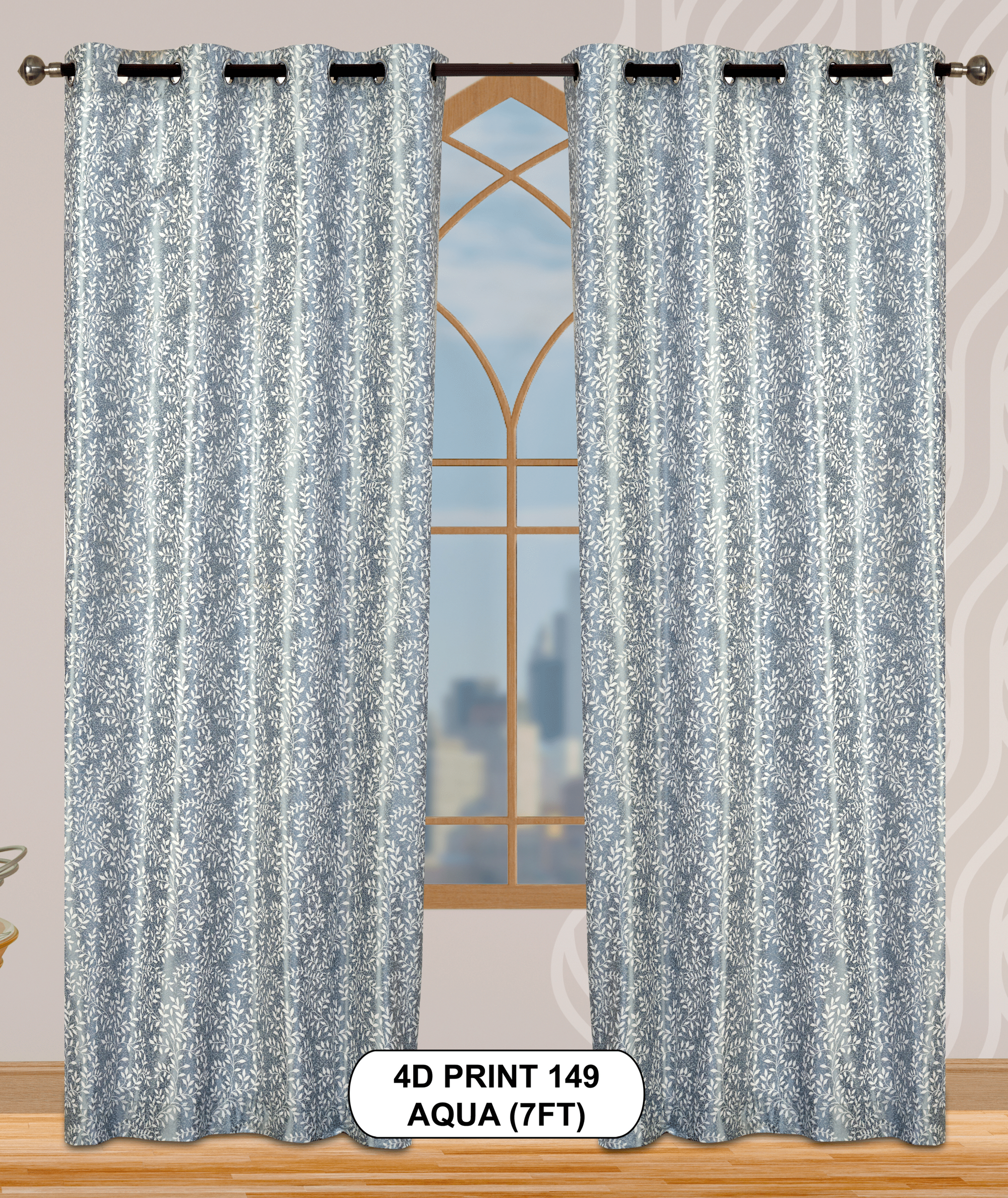4D Print 149 Curtains | Luxurious Light-Filtering Elegance