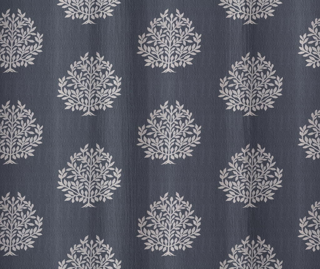 Ice Crush Print 274 Curtains | Light-Filtering Warp Knitted Elegance