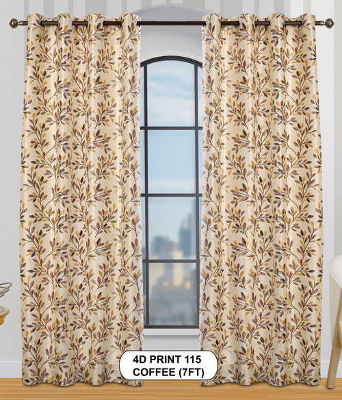 4D Print 115 Curtains | Luxurious Light-Filtering Elegance