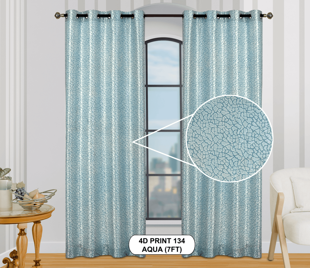 4D Print 134 Curtains | Luxurious Light-Filtering Elegance