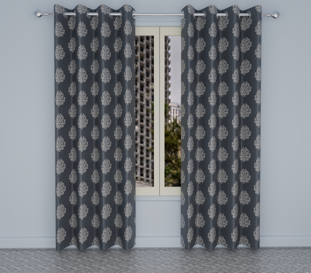 Ice Crush Print 274 Curtains | Light-Filtering Warp Knitted Elegance