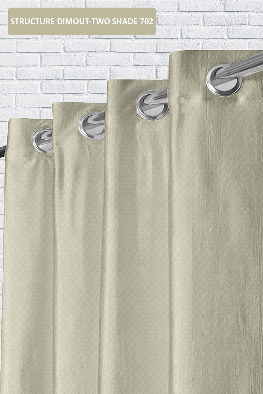Structure Dimout Curtain  02– Design 12 | 100% Polyester | Ideal for Curtains & Pillows