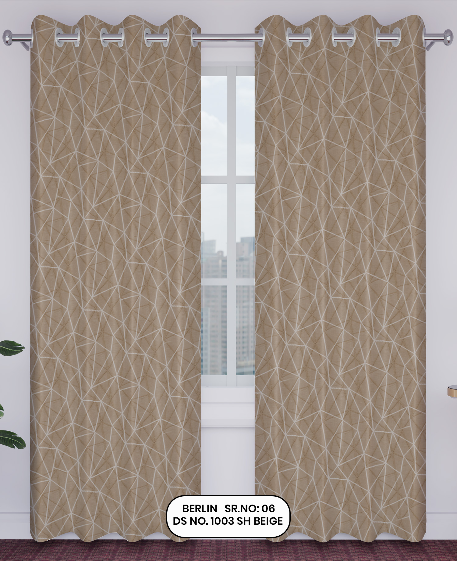 Citizen Synthetics Berlin Jacquard Curtain| Design no.1003|