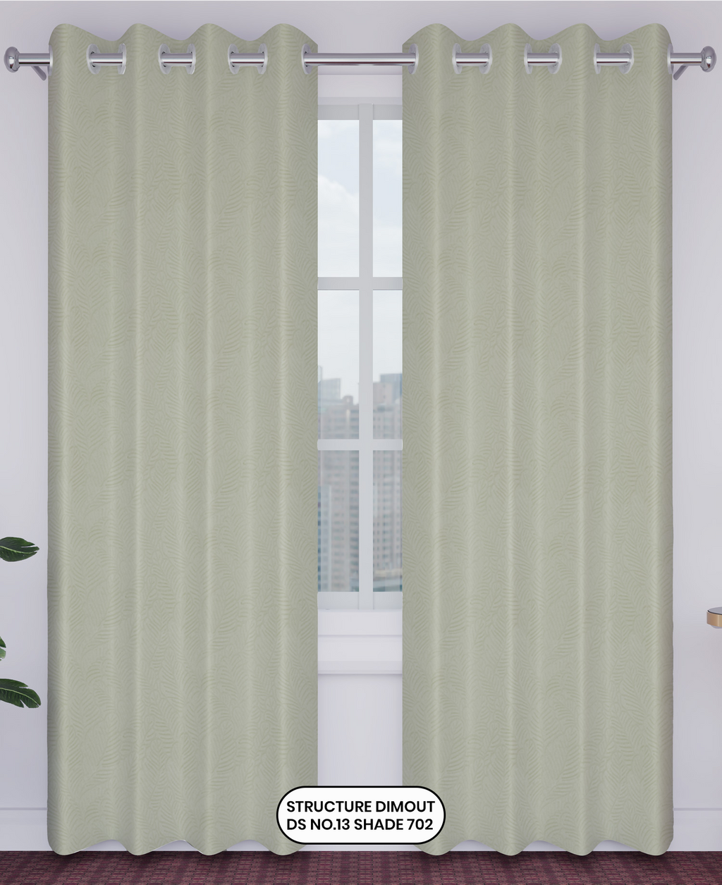 Structure Dimout Curtain 02 – Design 13 | 100% Polyester | Ideal for Curtains & Pillows