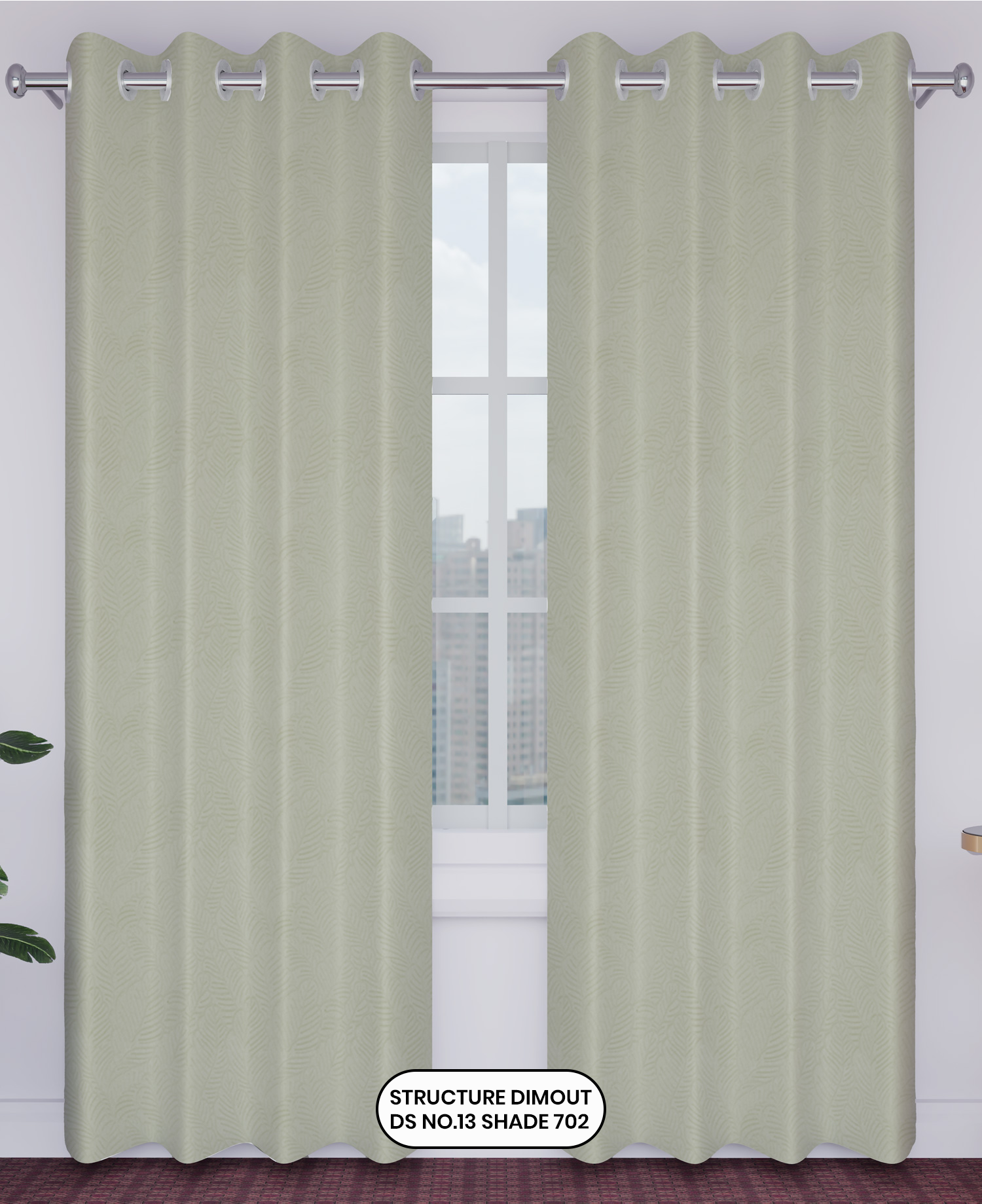 Structure Dimout Curtain 02 – Design 13 | 100% Polyester | Ideal for Curtains & Pillows