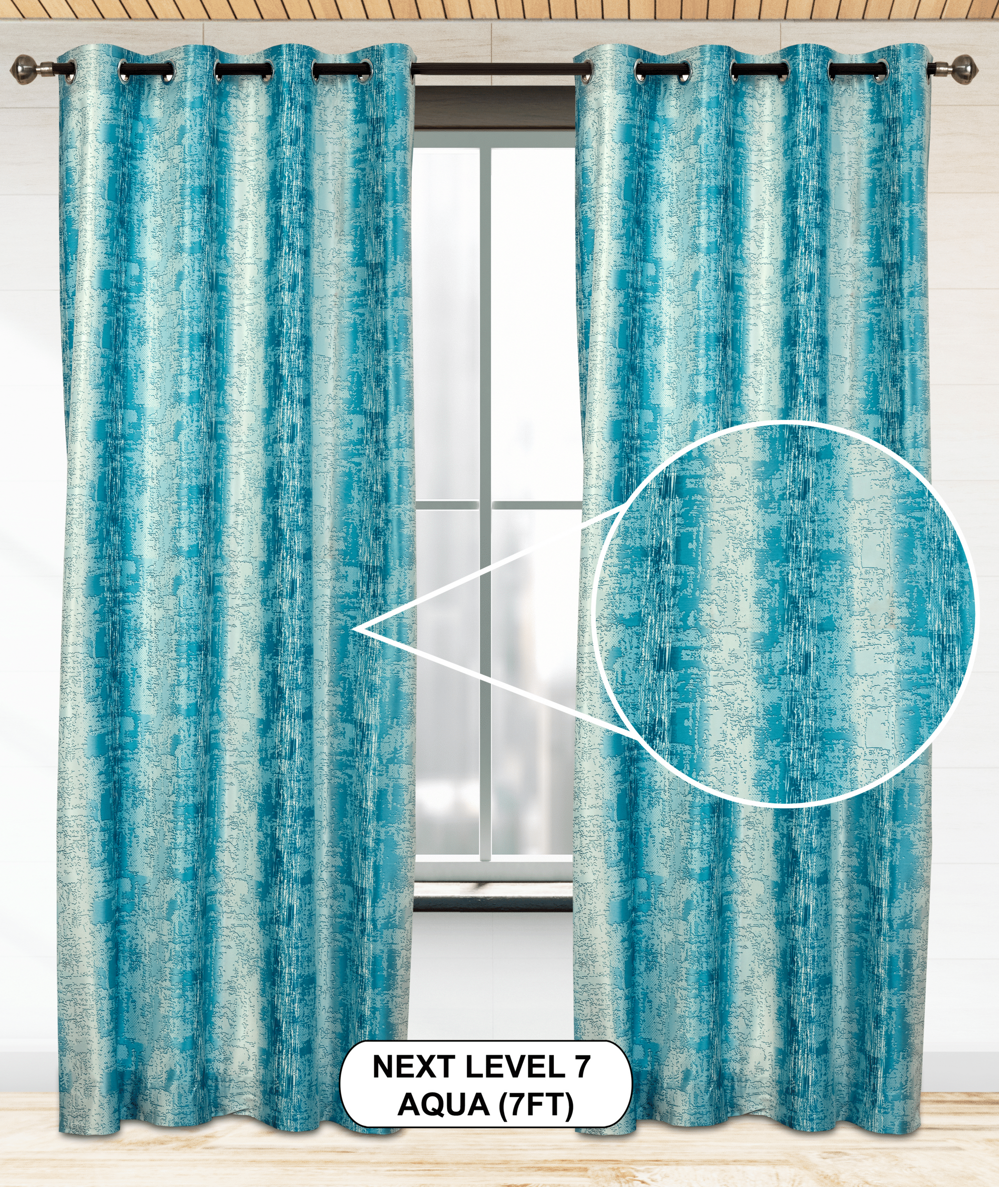 Next Level 07 Curtains | Light-Filtering Warp Knitted Elegance