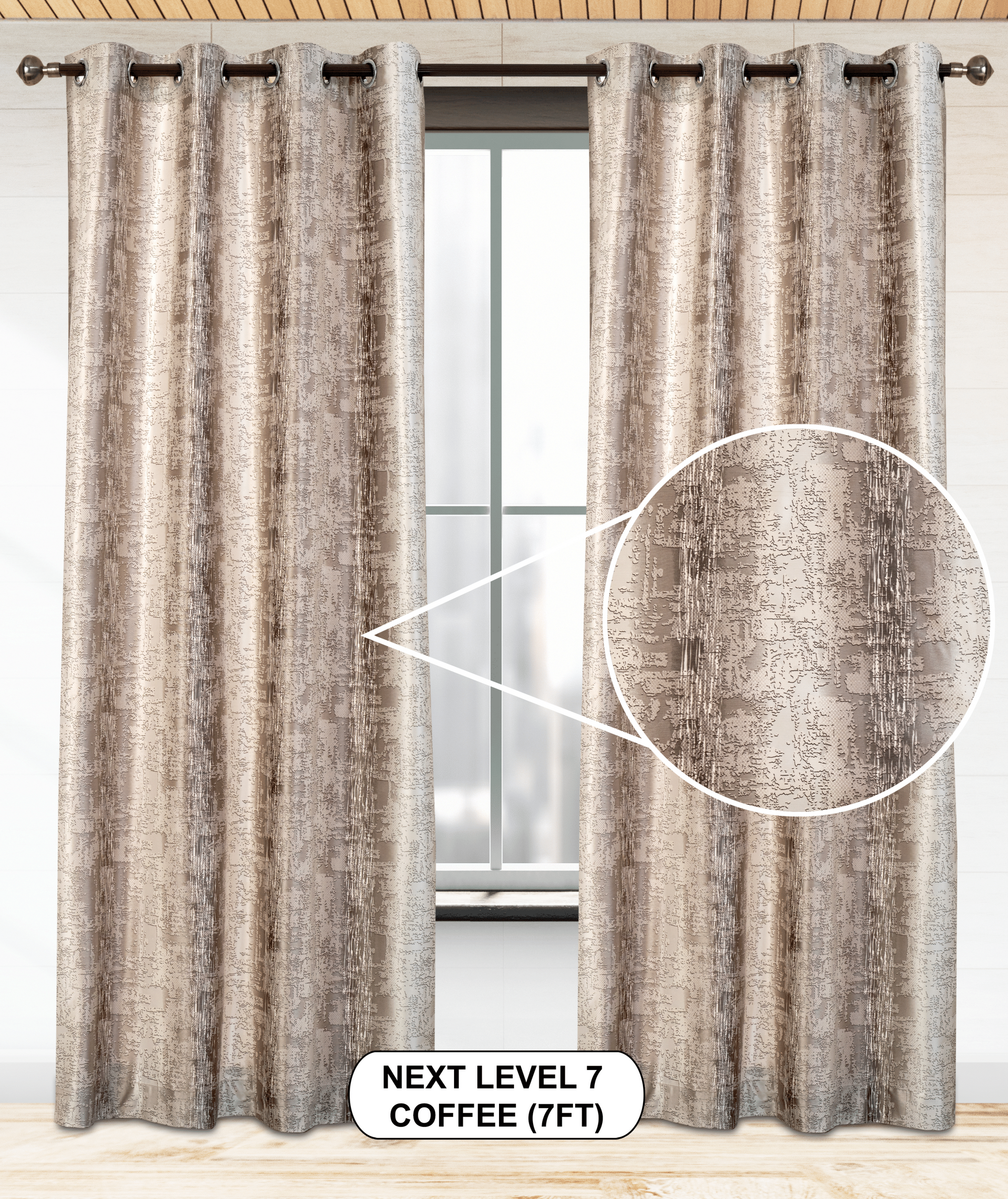 Next Level 07 Curtains | Light-Filtering Warp Knitted Elegance