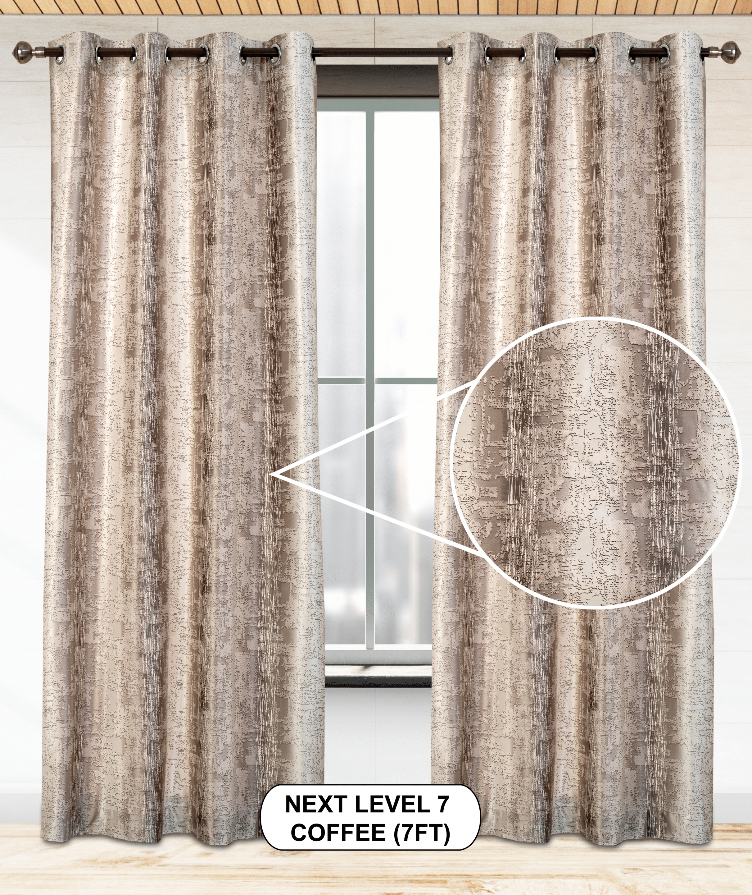 Next Level 07 Curtains | Light-Filtering Warp Knitted Elegance
