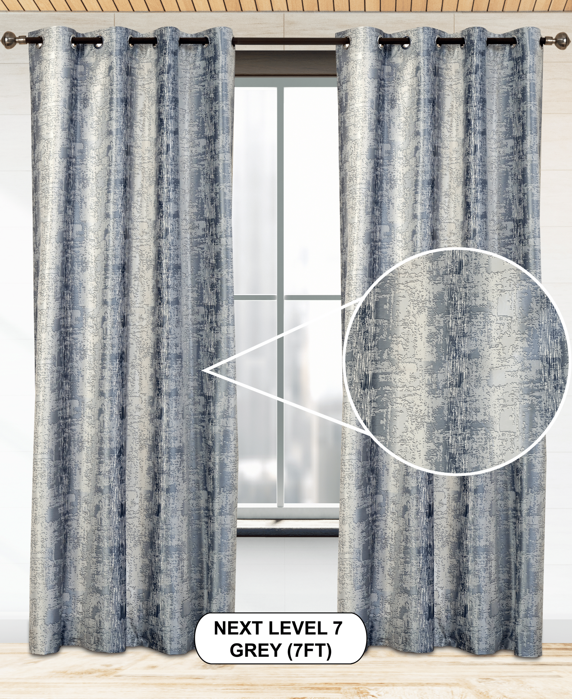 Next Level 07 Curtains | Light-Filtering Warp Knitted Elegance