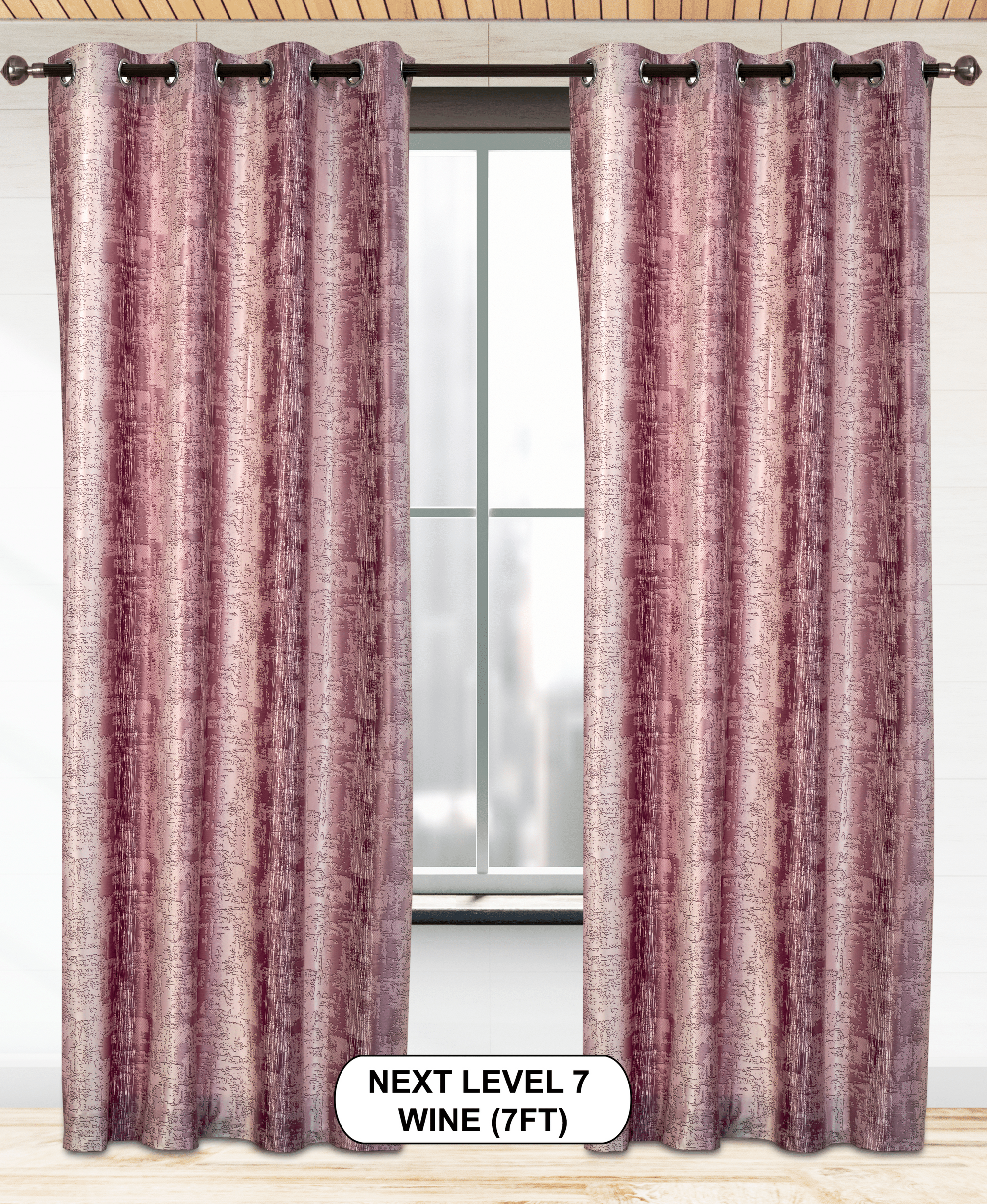 Next Level 07 Curtains | Light-Filtering Warp Knitted Elegance