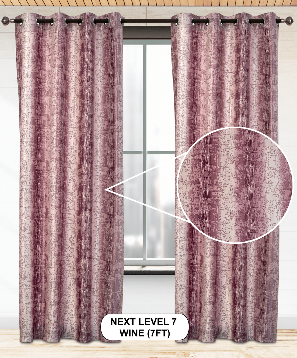 Next Level 07 Curtains | Light-Filtering Warp Knitted Elegance