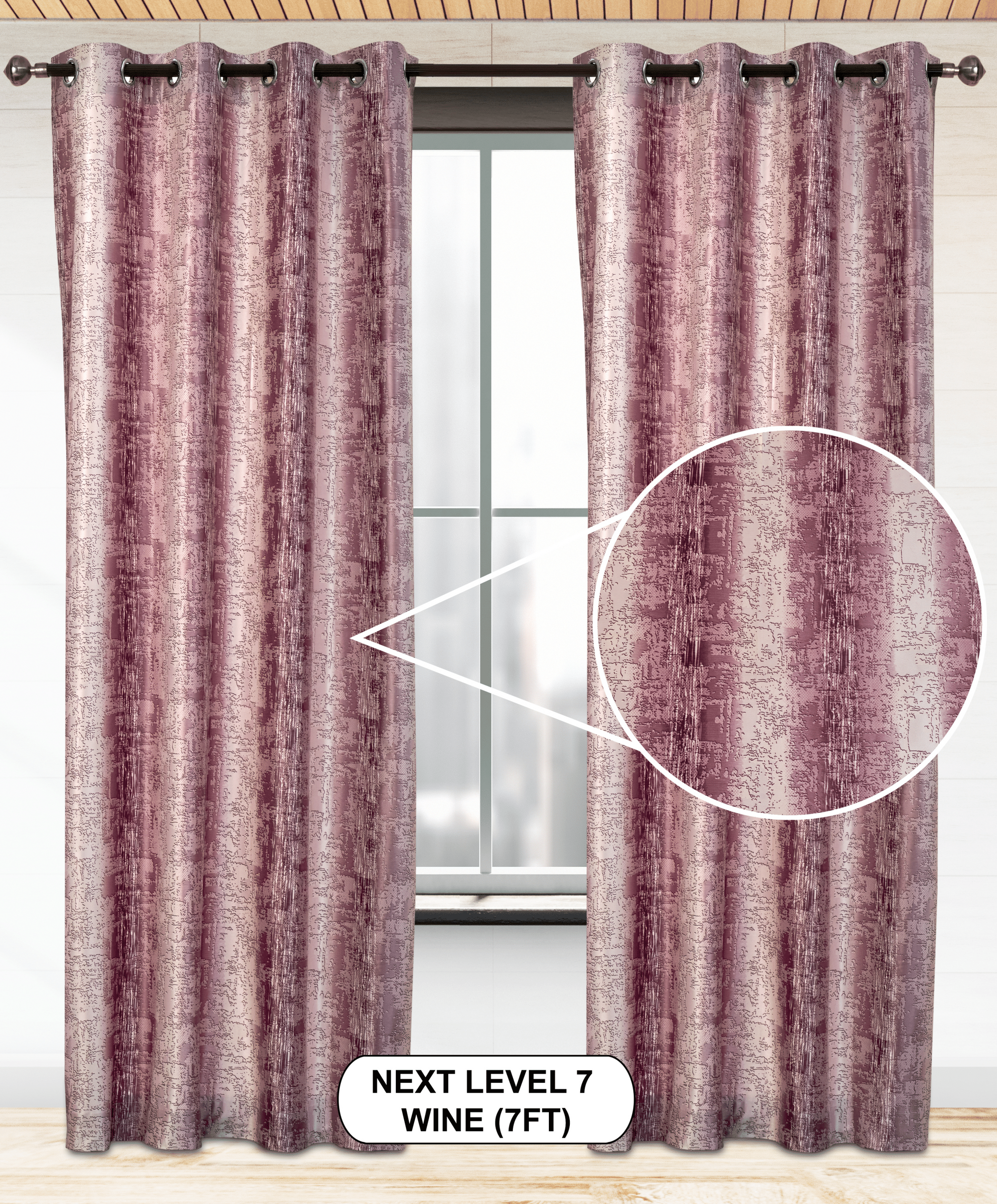 Next Level 07 Curtains | Light-Filtering Warp Knitted Elegance