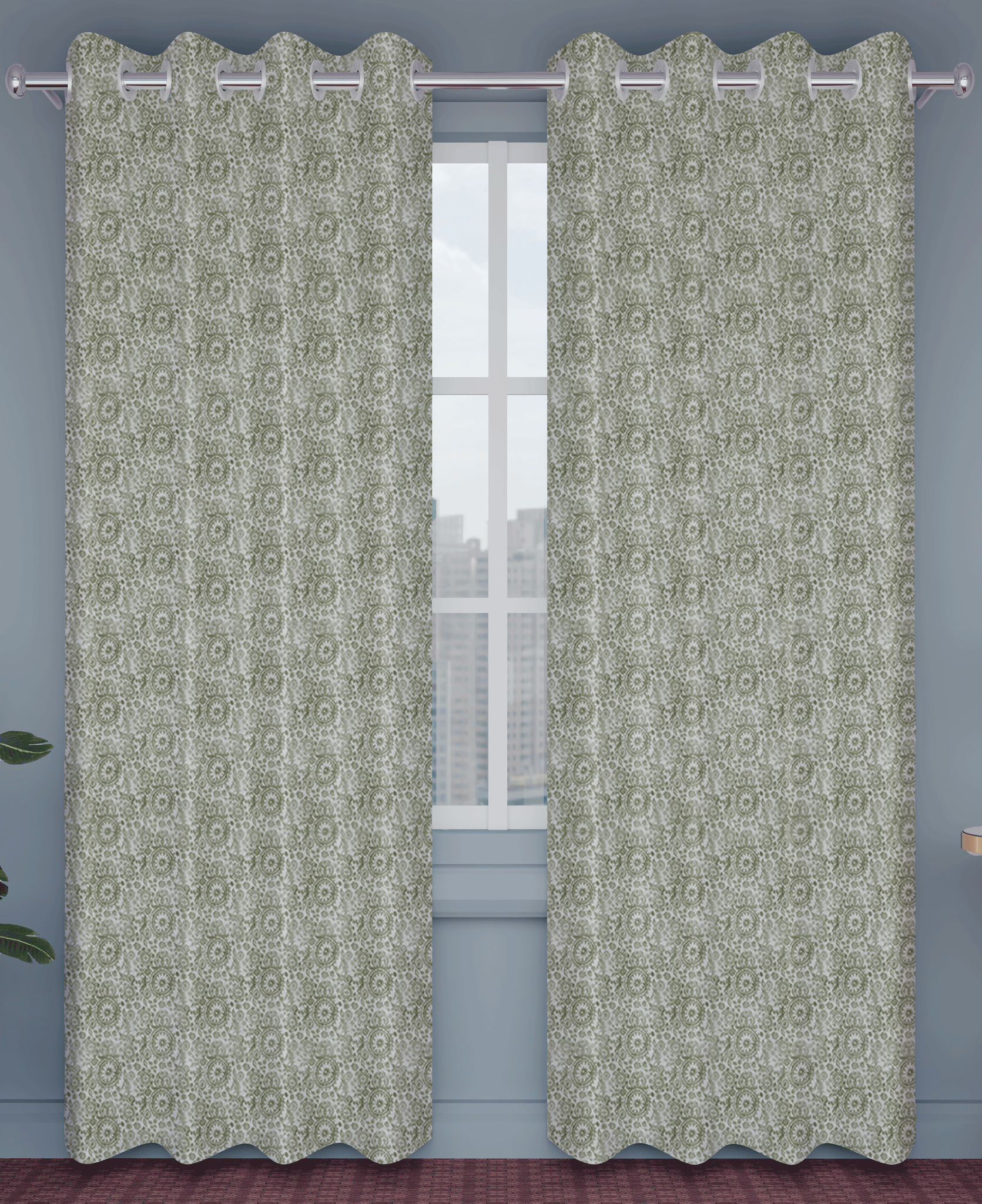 Print World Collection|Design 03 | Elegant Printed Curtain & Upholstery Fabric”