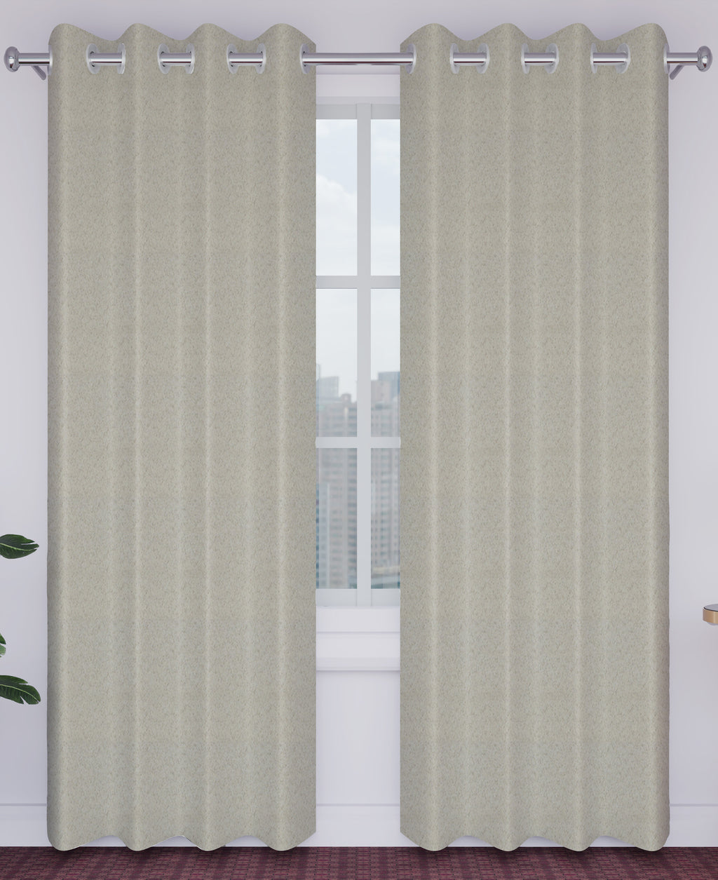 Midas Decor Premium Blackout Shade Fabric  | 100% Light Blocking Polyester Curtain Material for Home & Office