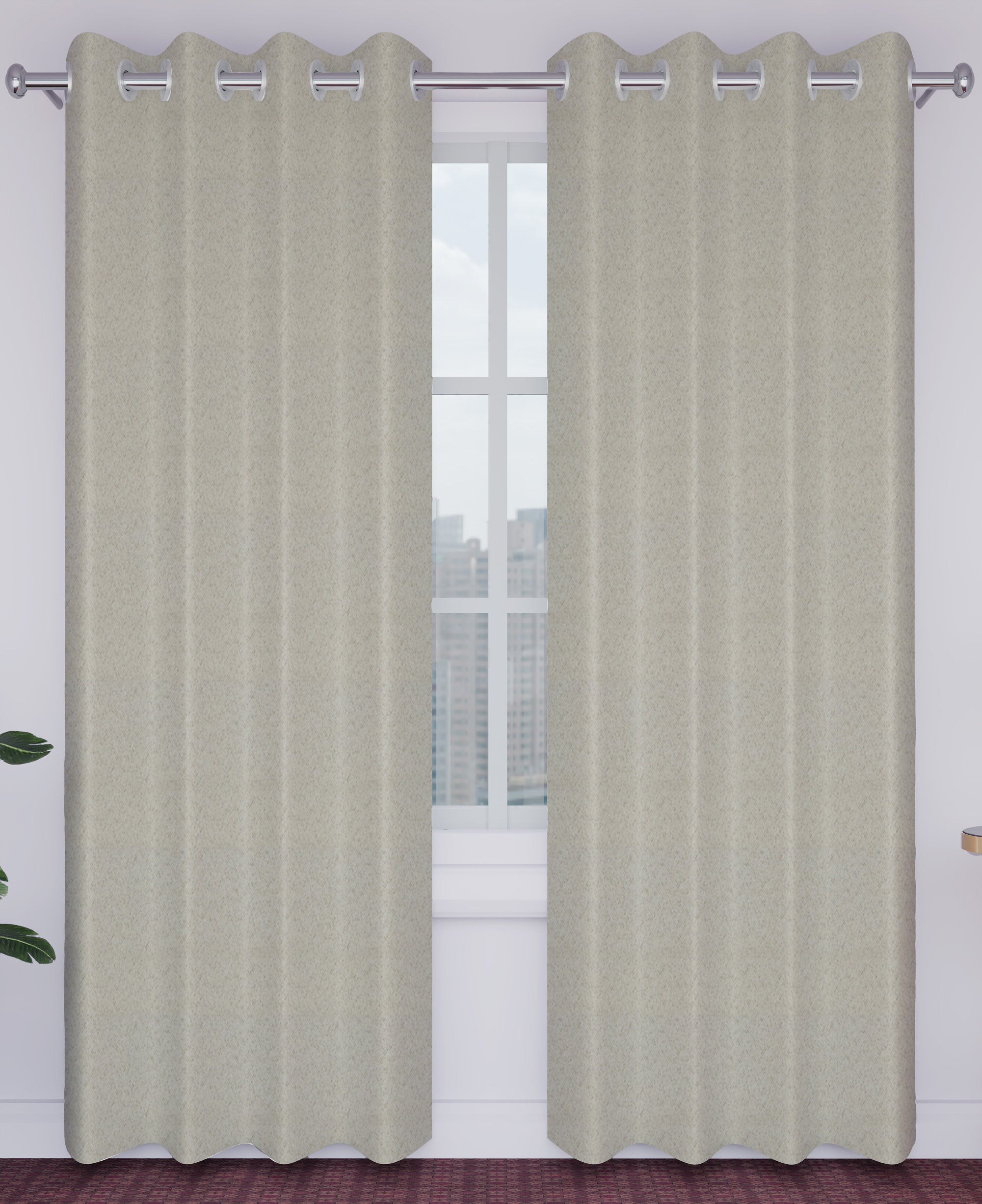 Midas Decor Premium Blackout Shade Fabric  | 100% Light Blocking Polyester Curtain Material for Home & Office