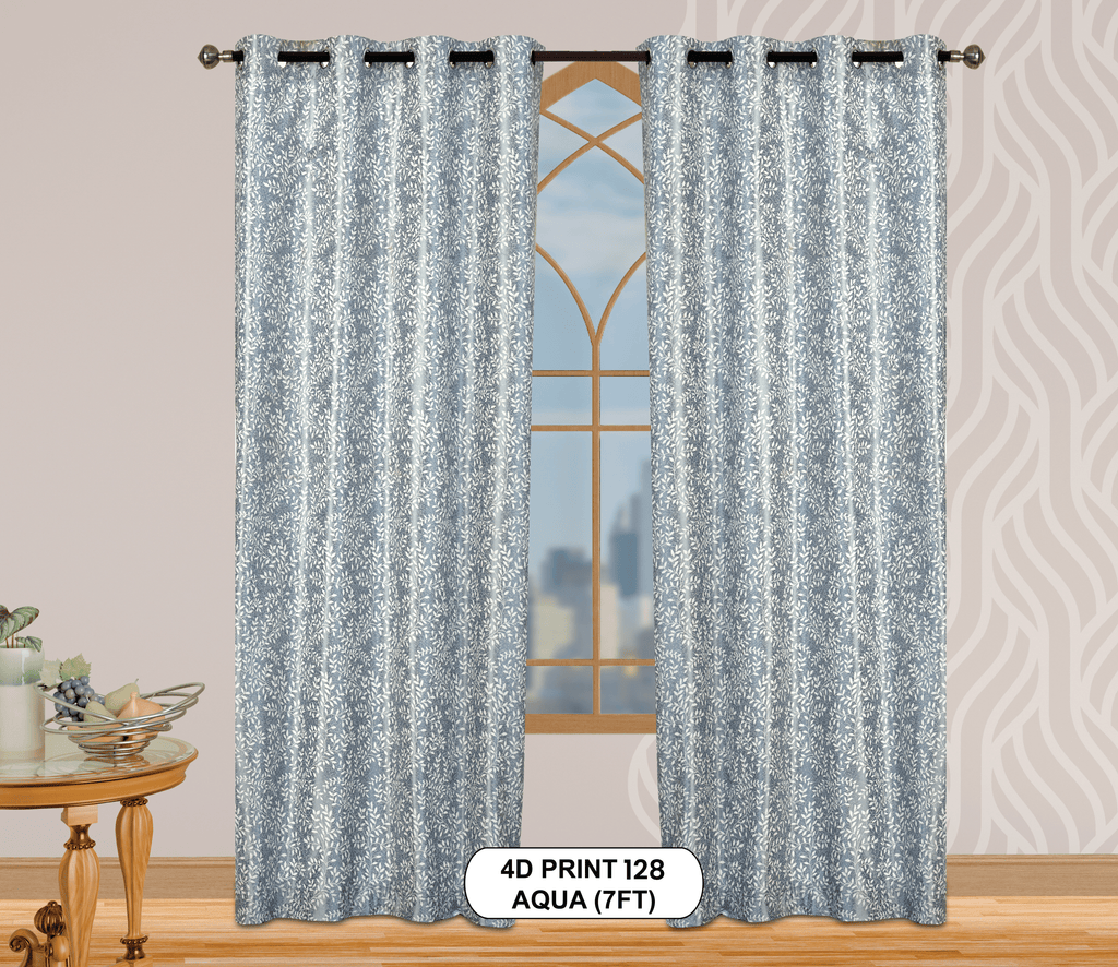 4D Print 128 Curtains | Luxurious Light-Filtering Elegance